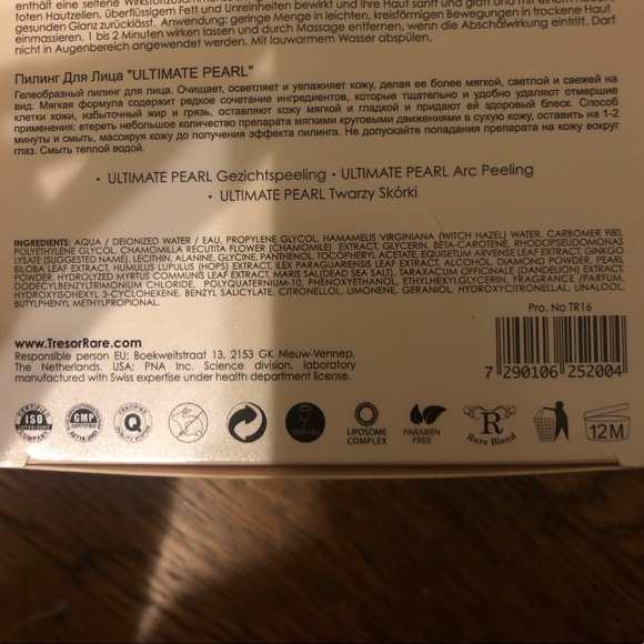 SOLD Trésor Rare Facial Peel Luxury Skincare - Picture 7 of 7